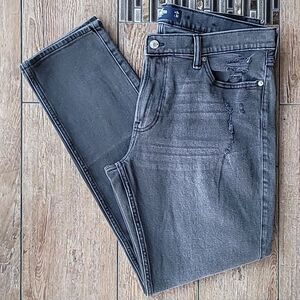 HOLLISTER Gray Distressed Skinny Jeans Men's Size 34